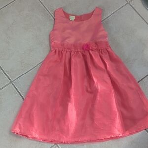 Holiday Editions Coral Sleeveless Dress with Rosette Girls Size 10